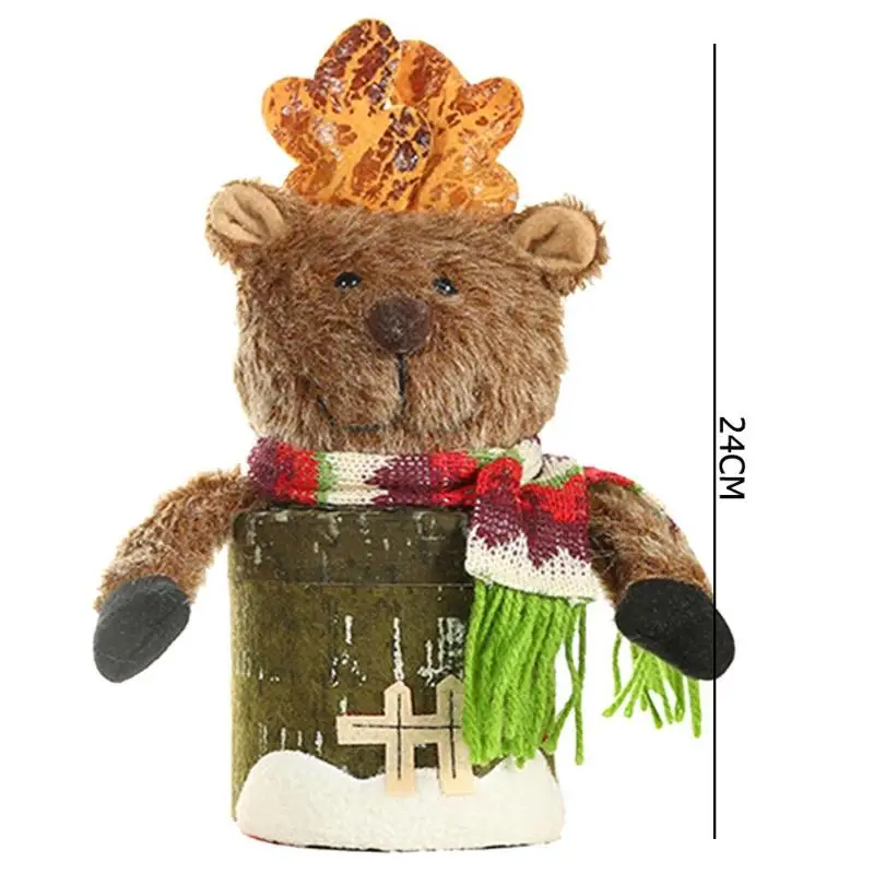 Christmas Candy Gift Box Christmas Ornaments New Year Box Kids Gift Holder Christmas Decorations for Home Navidad Xmas Gift - Цвет: A Elk
