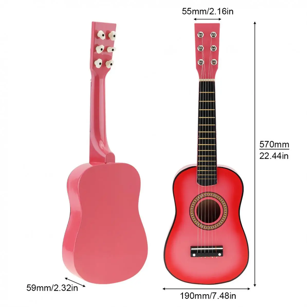 23 Acoustic Guitar Pick Strings Red 