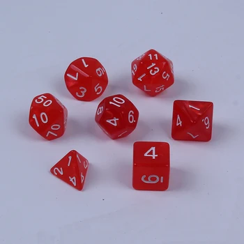 

7pcs D20 Dice Twenty Sided Die RPG D&D Many Aspects Opaque Color Multi Resin Polyhedral For Sides Dice Pop for Game Gaming