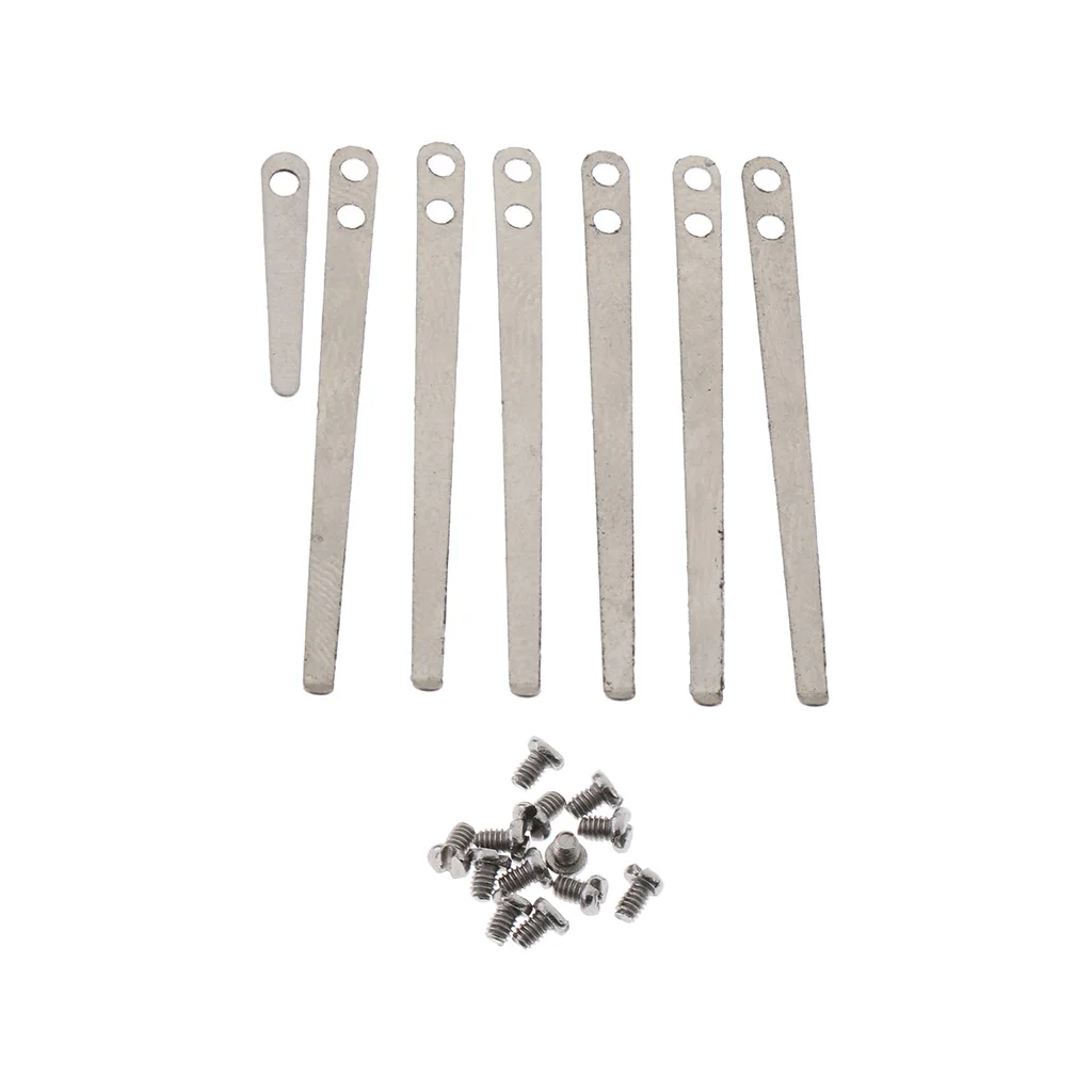 1 Set Metal Flat Springs Leaf with Screws 3.5cm/1.37inch for Clarinets DIY Accessory