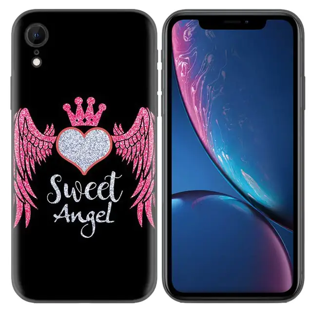 Wing Angel Girls Pattern Ultra Thin Silicone Soft Case Cover For Iphone X Xs Xr Xs 11 11pro Max 7 8 6 6s 5 5s 5c Se Plus Cover On Aliexpress