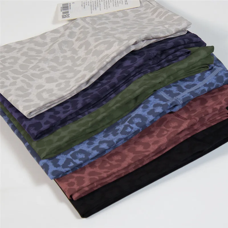 Lulu High Waist Yoga Leggings Leopard Camouflage Print Fitness Women Sport Pants Tight Gym Athletic High-rise Align Buttery Soft