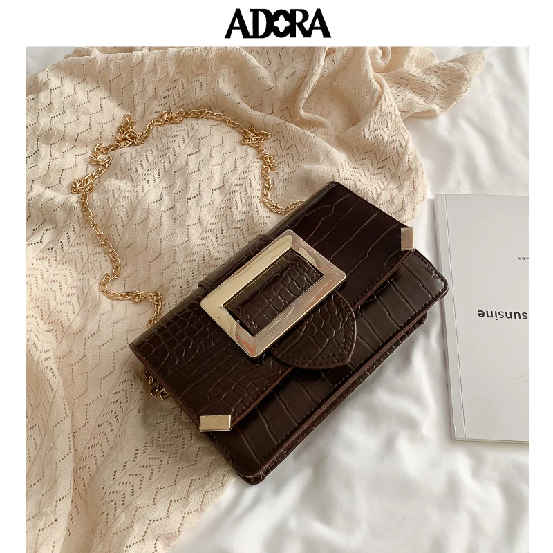 

ADORA Stone-print Fashion Small Square Bags for Women 2019 Purses and Handbags Luxury Handbag Women Bags Designer Crossbody Bags