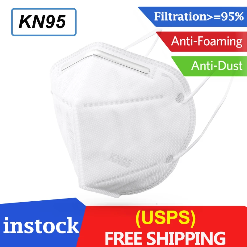 

5/10pcs KN95 gas mask 95% Filtration PM2.5 Anti Dust Mask respirator Personal protective shield Against Pollution Mouth Cover