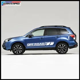 Спортивные полосы двери автомобиля боковая юбка наклейки для Subaru Forester на MT Racing Стайлинг Авто кузова Декор виниловая наклейка