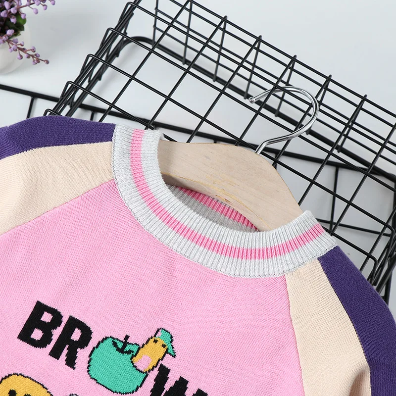 

Childrenswear GIRL'S Sweater Pullover 2019 Autumn And Winter Children Korean-style Children Cartoon Rabbit Sweater