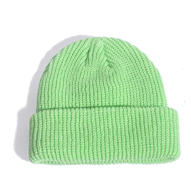 Fashion Hip Hop Beanie Knitted Hat Men Skullcap Women Winter Warm Brimless Baggy Melon Cap Cuff Docker Fisherman Beanies Hats M