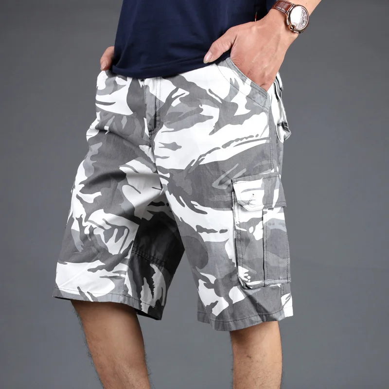 Camouflage Camo Cargo Shorts Men 2020 