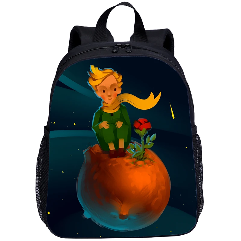 3D мультфильм детская школьная сумка Маленький принц рюкзаки мини школьный детский рюкзак детские рюкзаки для девочек и мальчиков рюкзаки - Цвет: Серый