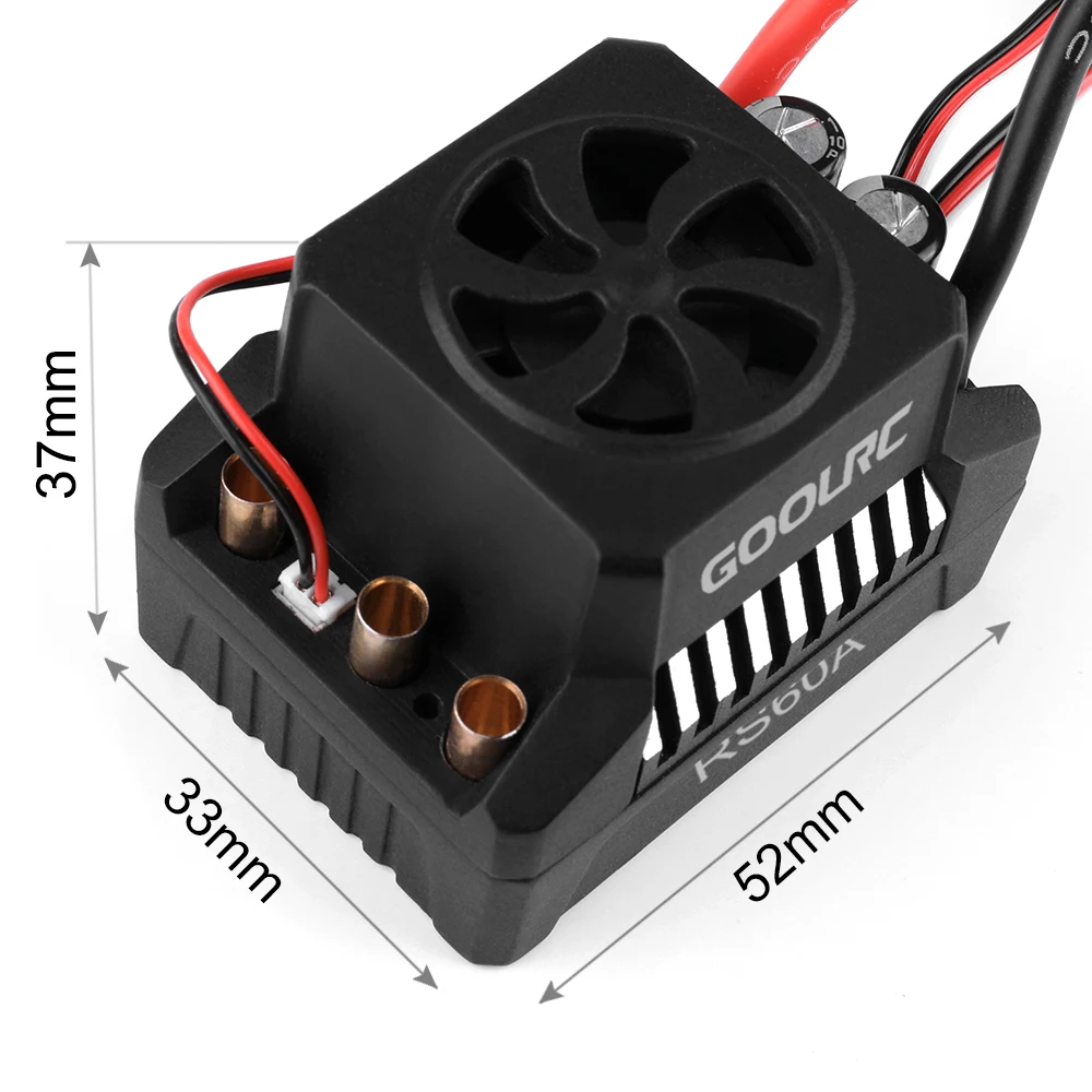 GoolRC 3650 4300KV бесщеточный двигатель и 60A бесщеточный брызгозащищенный электронный регулятор скорости ESC для 1/10 RC автомобиль гусеничный грузовик