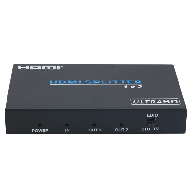 1X2 HDMI2.0B сплит-адаптер 4 K/60Hz 3D HDR 1080P HDMI на 2 разъема EDID управления для DVD PS3 CCTV EU Plug
