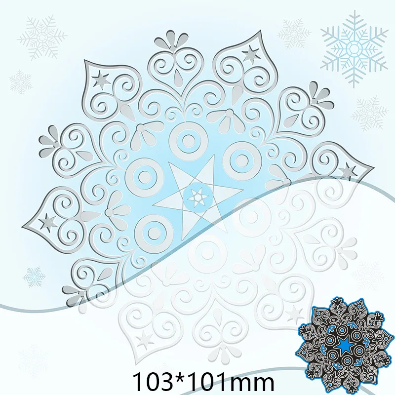 

Mandala Flower Deco Creative Metal Cutting Layering Die Mold Embossing Stencils DIY Scrapbook Paper Card Making Backgroud