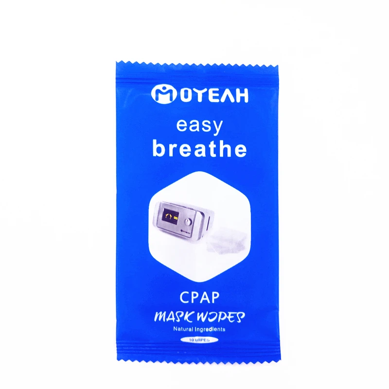 Салфетки для масок Moyeah CPAP 20 дорожных упаковок 200 салфеток 100% хлопок без ворса