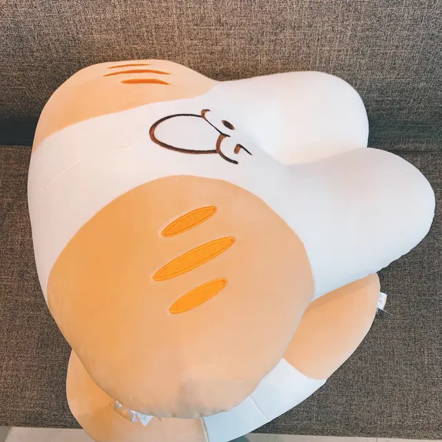 Rabbit Plush Toy Studio Dalgona Stuffed Animal Korean Style Throw Pillow SmileY Rabbit Plushies Back Cushion Room Decor For Girl 2