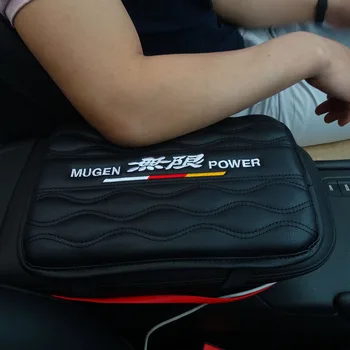 

Car Handrest Armrest Box Mats Cover Hand Pillow Pad for Mugen Power Honda Civic Accord CRV Hrv Jazz Accessories Car Styling