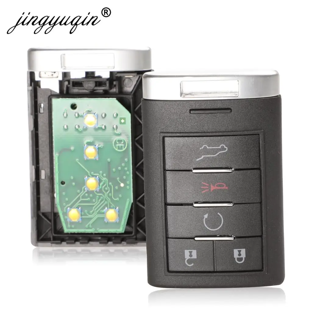 Умный Автомобильный ключ Jingyuqin 315/433 МГц для Cadillac SRX XTS DTS CTS 2010-2015 NBG009768T 5 кнопочный
