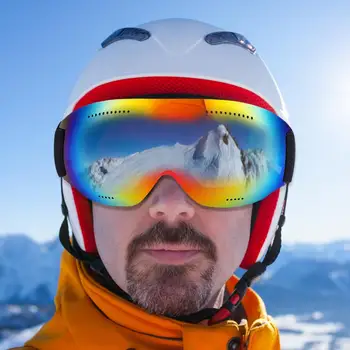 

Ski Goggles Single Layers UV Anti-fog Big Ski Mask Glasses Skiing Snow Snowboard Goggles Men Women Ski Eyewear