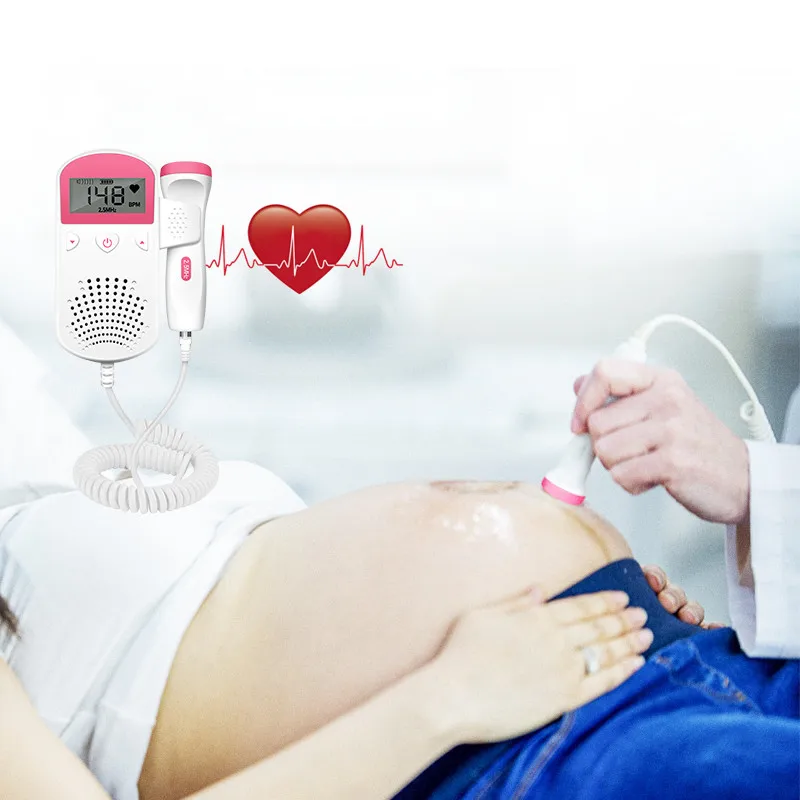 Rilevatore di battito cardiaco fetale Doppler Cura del bambino Il  dispositivo Ascolta il battito cardiaco del bambino Rilevamento della  frequenza