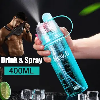 

Sports Drinking Bottle Multifunctional Creative 400 ML PC 4 Color Storage Liquid Cooling Spray Water Cup Drink