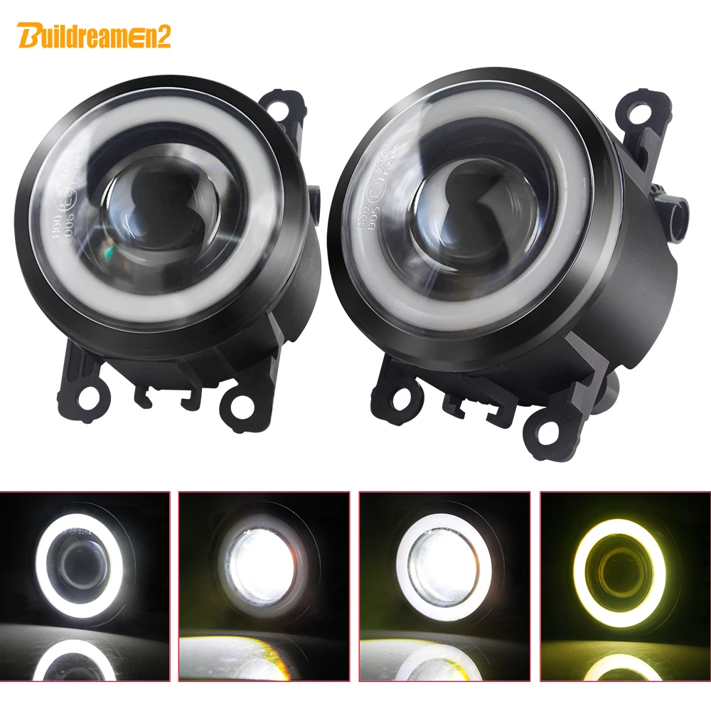 2 X автомобильные светодиодный ные Противотуманные фары Angel Eye DRL передние противотуманные фары для Opel Movano Meriva Vectra Zafira Signum Corsa Tigra TwinTop Agila Astra