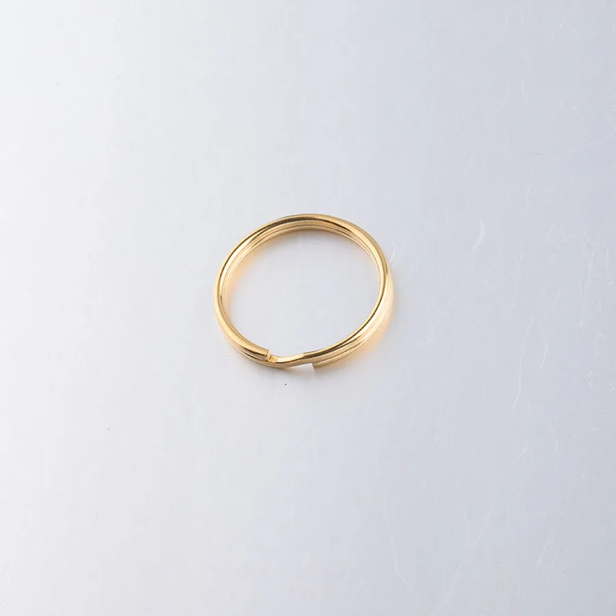 1.5x25mmgold Fnixtar брелок для ключей из нержавеющей стали DIY брелок круглый раздельный брелок для изготовления ювелирных изделий 1,5x25 мм 20 шт./лот - Цвет: 1.5x25mmgold