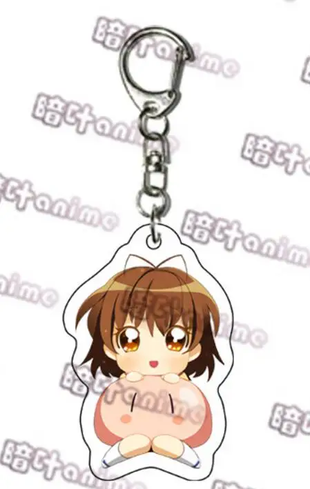 CLANNAD Furukawa Nagisa Fujibayashi Kyou Fujibayashi Ryou Sakagami Tomoyo Косплей акриловый брелок сумка кулон брелок с игрушкой подарок - Цвет: Цвет: желтый