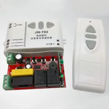 

Wireless Controller Front Controll Device for Projection Screen,Electric Curtains,Garage Doors,Roller Shutter(White)