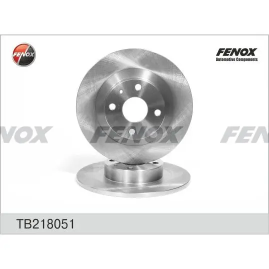 Диск тормозной задний Mazda 3 1.4/1.6/1.6TD 03 FENOX TB218051