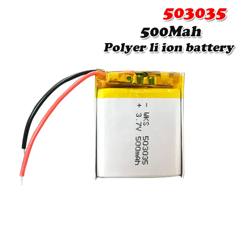 500mAh 3,7 V 503035 литий-полимерная lipo аккумуляторная батарея для gps MP3 MP4 DVD bluetooth наушники динамик Навигация телефон