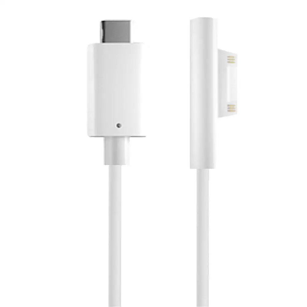 white Besegad 1,5 m 15V usb type-C Зарядка для источника питания адаптер кабель для microsoft Surface Pro 6 5 4 3 Pro6 Pro5 Pro4 Pro3 гаджеты - Цвет: white