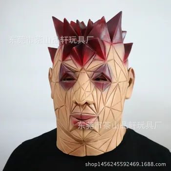 

Halloween mask line man latex head mask bar cosplay prop decoration party