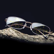 Прогрессивные Мультифокальные фотохромные очки для чтения, мужские очки для чтения, близкие к дальнему виду, дальнозоркости, дальнозоркости, очки 1,5 2,5