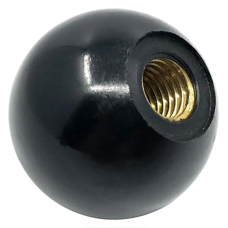 Mechanical Equipment Handles Red black copper core bakelite handle ball plastic mechanical operating rod ball head handle m6810