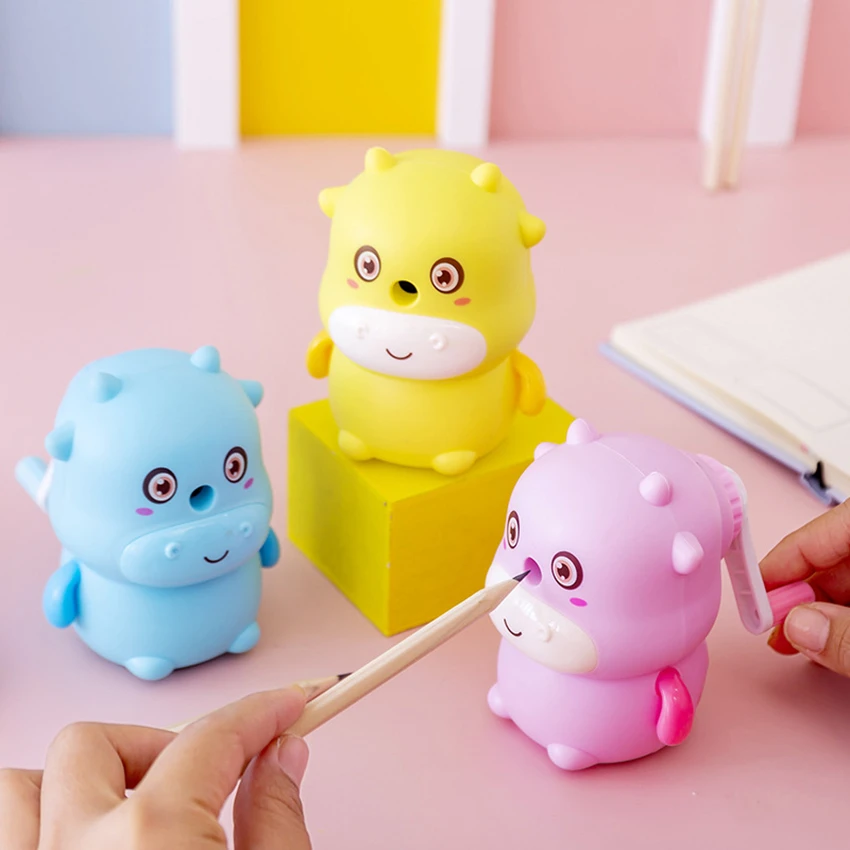 かわいい鉛筆の形の研ぎ器手動鉛筆削りプラスチック鉛筆削り子供に最適 ピンク 黄色 青 鉛筆削り Aliexpress