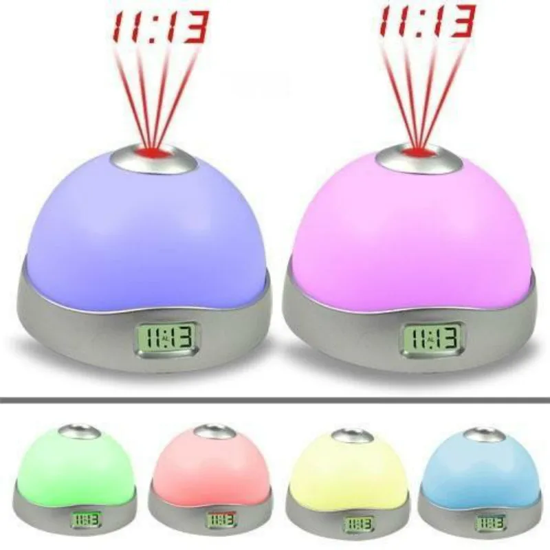 

Colorful Projection Clock Star Sky Night Light LED Magic Digital Starry Alarm Clock Time Home Table Decoration pf90516