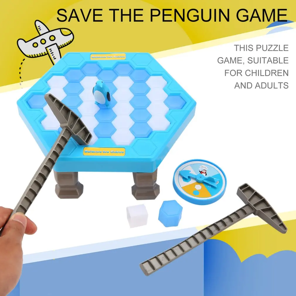 Забавный Пингвин ловушка интерактивные вывеска Indoor Board игра ледокол сохранить