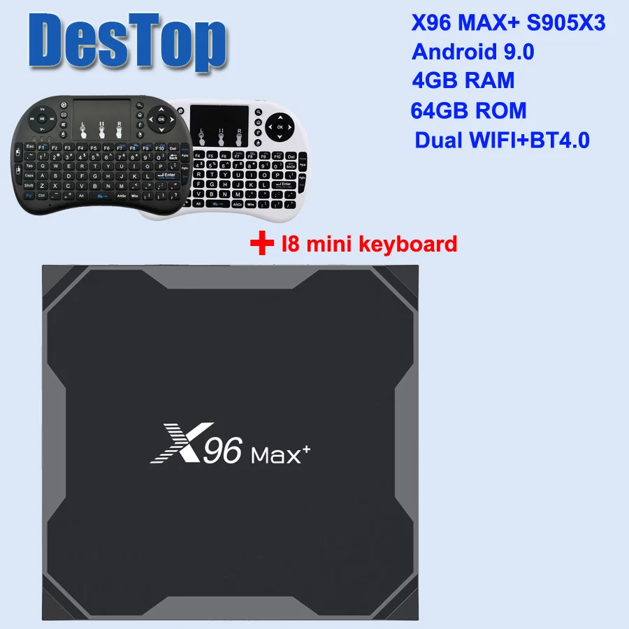 4GB 64GB I8 normal X96 MAX Plus Android 9,0 tv BOX 4 Гб 64 ГБ 32 ГБ Amlogic S905X3 2 Гб 16 Гб 8K видео плеер Wifi Youtube HD Netflix 1000M X96 MAX X3 - Цвет: 4GB 64GB I8 normal