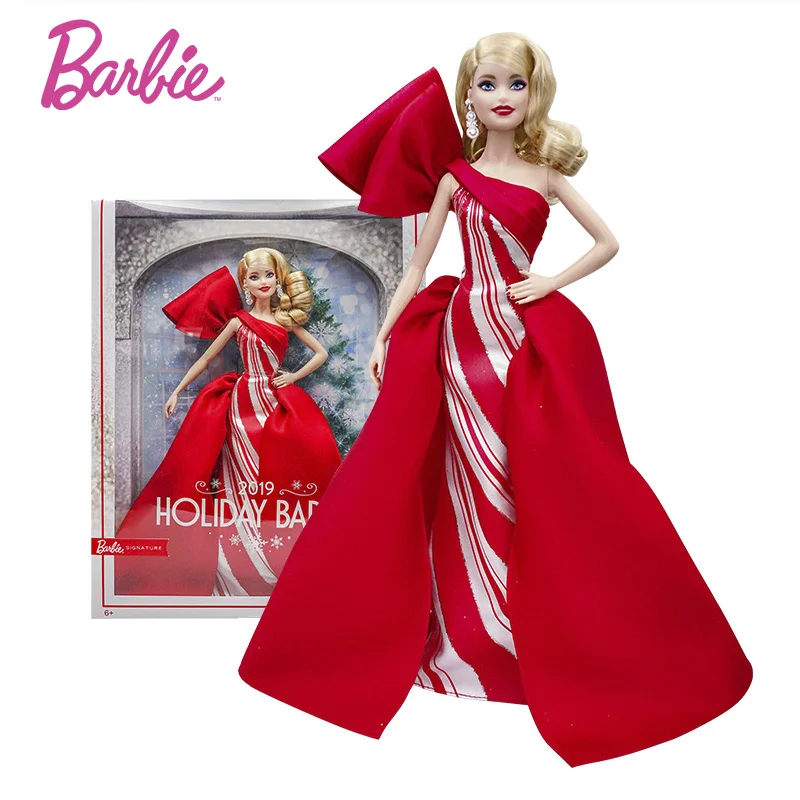 

Original 2019 Holiday Barbie Doll Adult Fashionista Collection Doll Beautiful Princess Girls Toys Birthday Gift Boneca Brinquedo