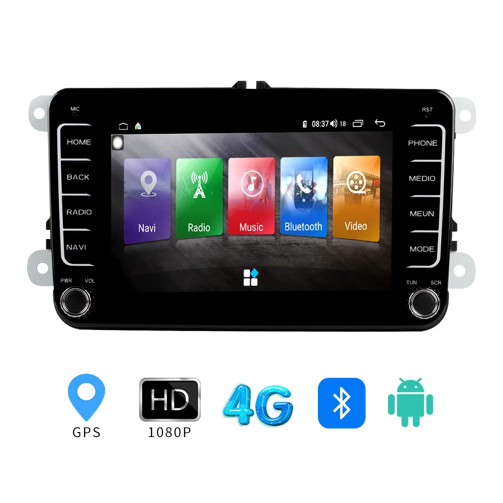 

Car GPS navigation Radio Android Multimedia Player 2 Din 7'' GPS Bluetooth Autoradio FM WIFI Stereo Receiver For Volkswagen