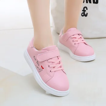 

Spring Autumn Girls Shoes Fashion Casual Sneakers For Kids Toddlers Children's White Skate Shoes Size 27-37