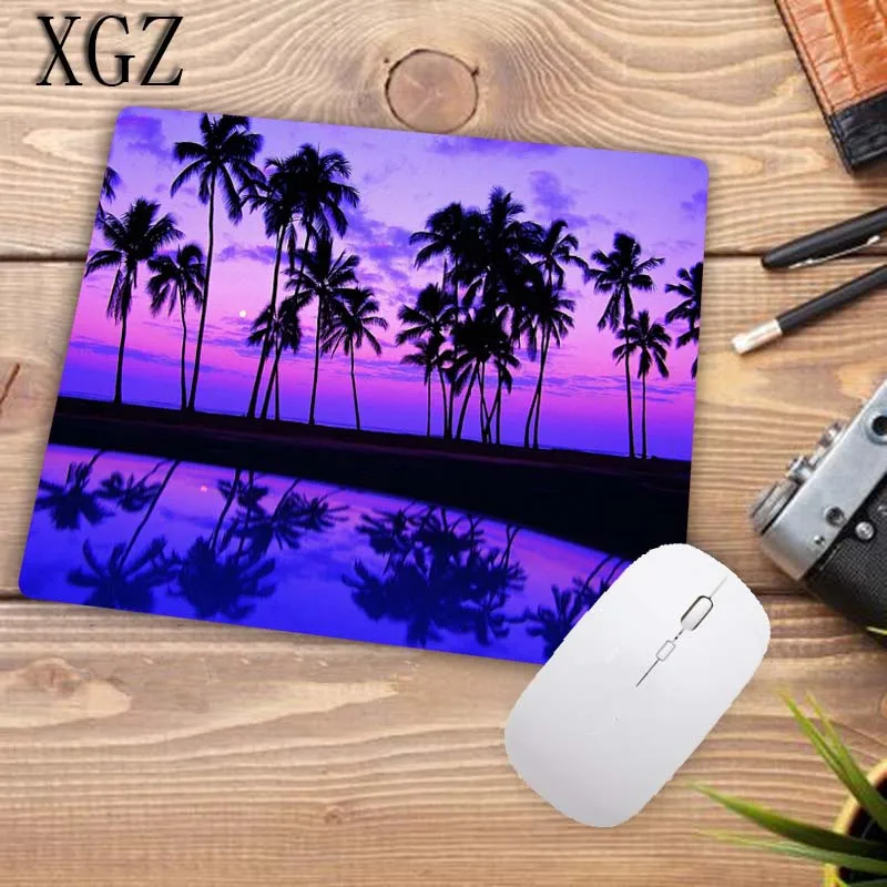 XGZ 600x300/900x400 мм пальмовый пейзаж большой размер игровой коврик для мыши коврик мыши с фиксируемым краем ноутбук ПК игра геймер Компьютерный Аксессуар