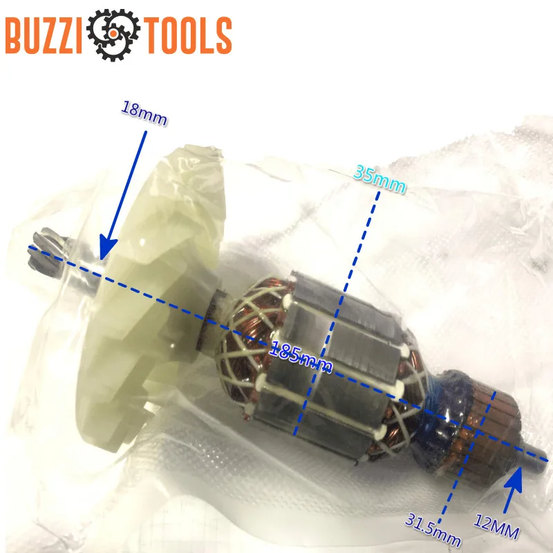 Electric Hammer 7teeth Armature Motor Rotor Replace for Hilti TE-70 5 Pit Rotary Spare Parts | Инструменты
