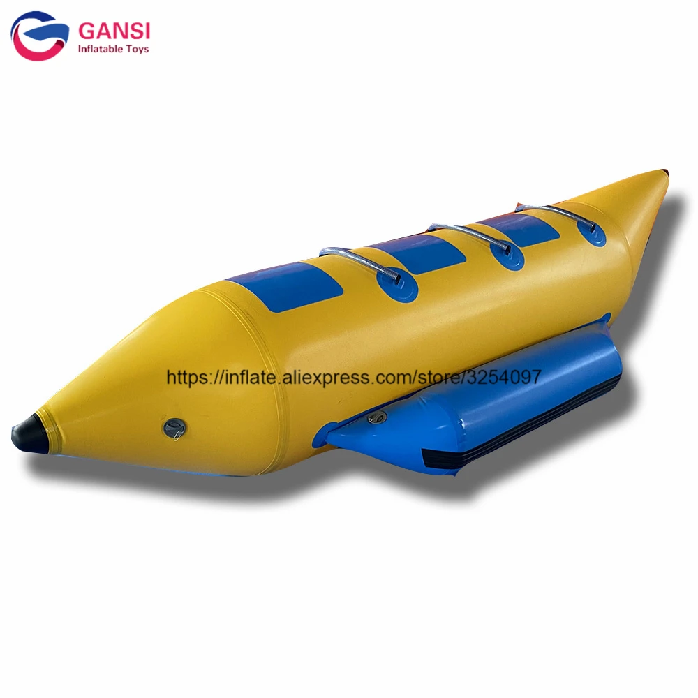 Aqua inflatable water flying towable tube 3 seats inflatable banana boat for sale