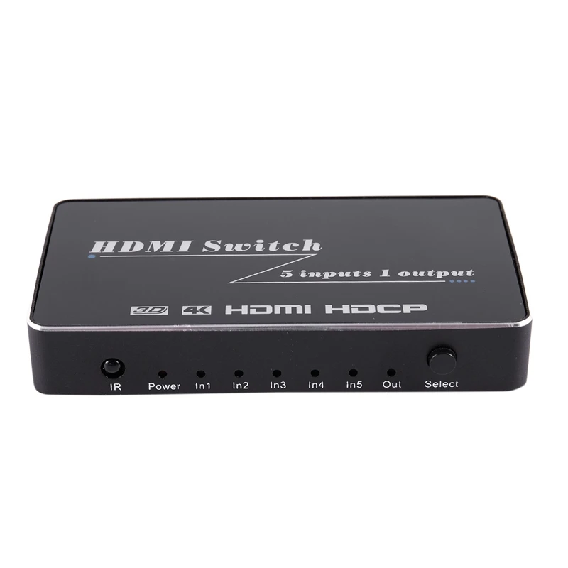 ABKT-4K 60 Гц Hdmi 2,0 коммутатор 5 портов 5 в 1 выход 5X1 1080P Hdmi конвертер видео коммутатор для Hdtv Xbox Hdmi переключатель на Tv-Us Plug