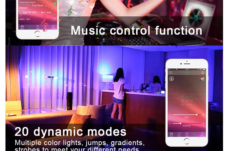 New Wireless Bluetooth Smart Bulb LED 15W RGB Magic Lamp E27 Color Change Light Bulb Smart Home Lighting Compatible IOS Android-2_16