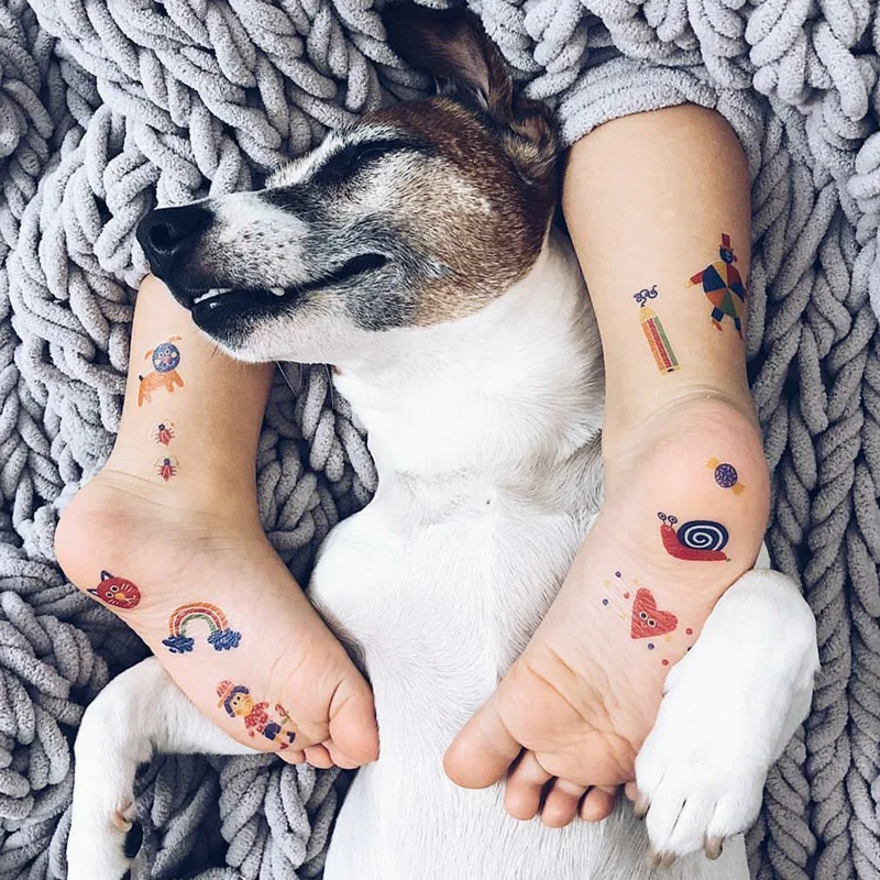 

MiDeer Mi Deer Children Tattoo Sticker Nail Sticker Waterproof Long-lasting Crafts GIRL'S And BOY'S Arm Sticker Book