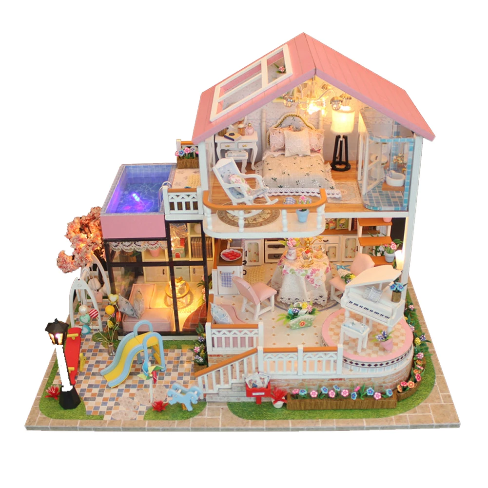 

DIY Hut Villa Sweet Talk Hand-made House Birthday Adult Assembly Creative Model Gift Men And Women In Stock