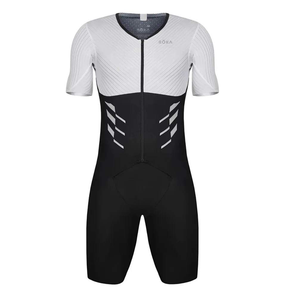 Roka USA Team Triathlon Race Suit Cycling Skinsuit Mans Sleeveless Swimwear Bike Jersey Ropa Ciclismo Bicycle Clothes Jumpsuit 4