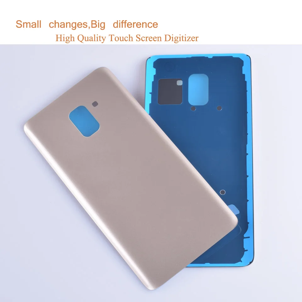 10 шт./лот для samsung Galaxy A8+ Plus A730 SM-A730F A730DS A730F корпус батарейного отсека задняя крышка чехол задняя дверь шасси