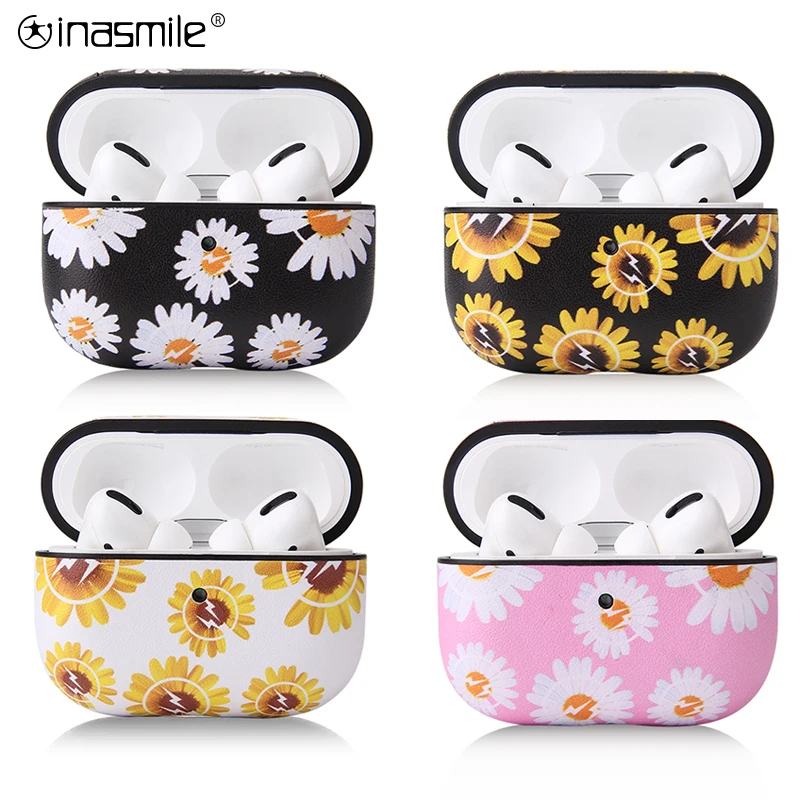 Роскошный кожаный чехол для Apple Airpods Pro 3 противоударный Air pods Чехол Аксессуары